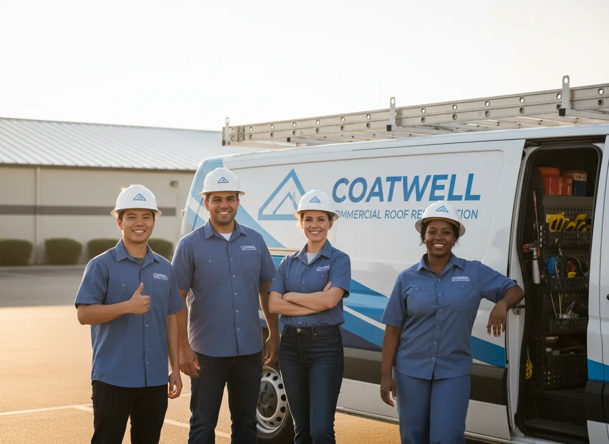 Commercial roof coating company in Bernie, MO