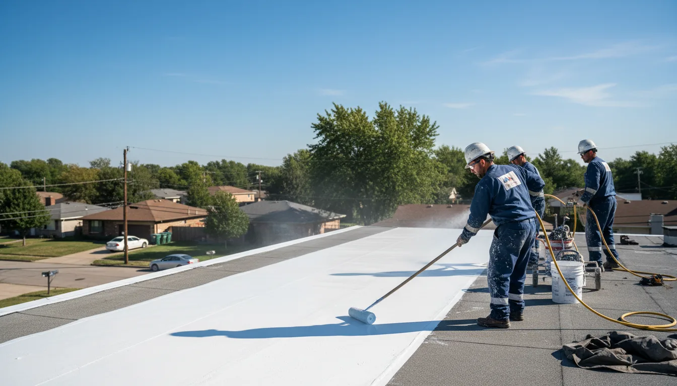 Commercial roof coating in Bernie, MO near me